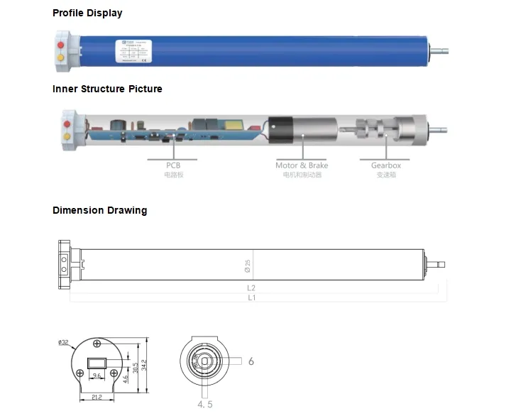 Custom Branding OEM ODM Service Batch Order Support Quick Delivery DC Tubular Motor