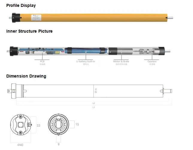 High Starting Torque Smooth Acceleration Speed Stability Precision DC Tubular Motor