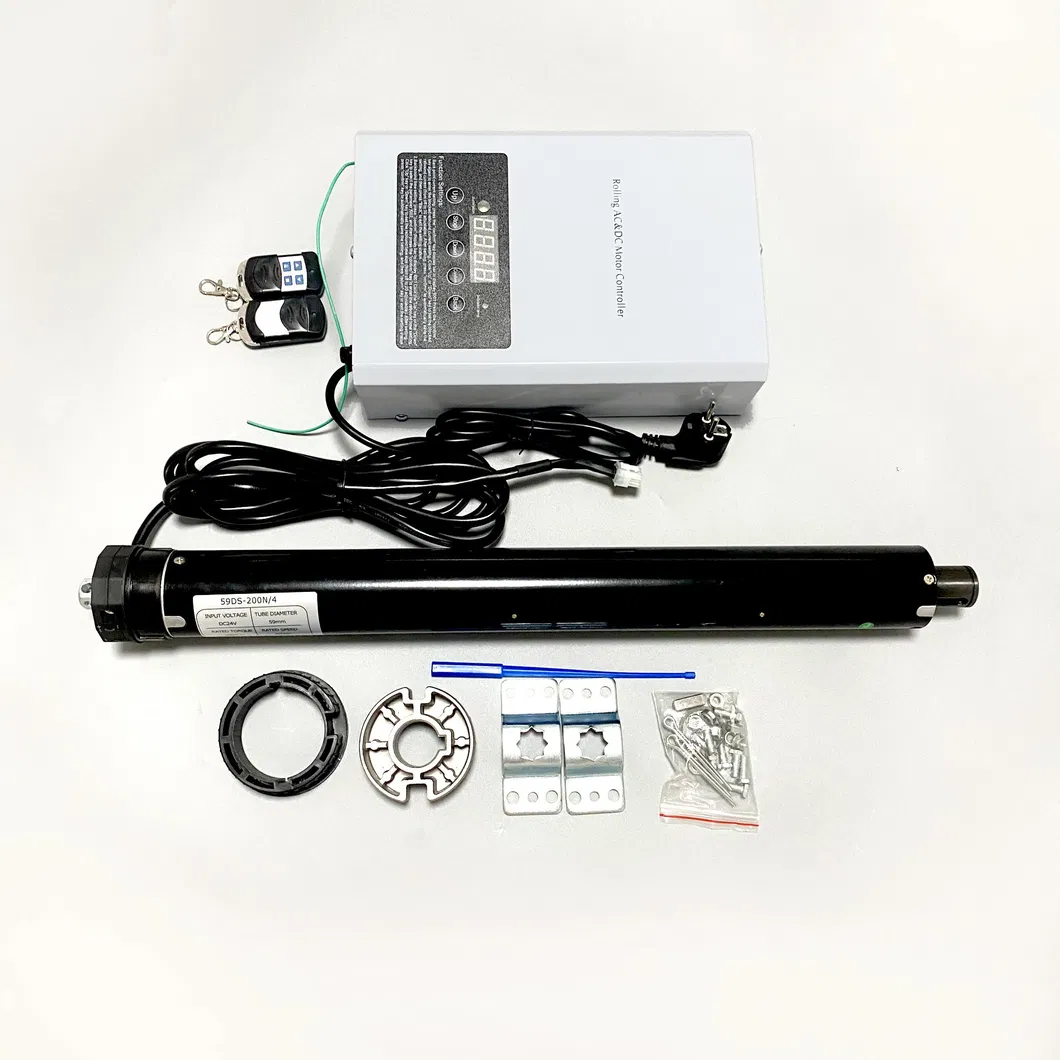 Multi-Speed Adjustable High Torque Electric Shutter Door DC Tubular Motor